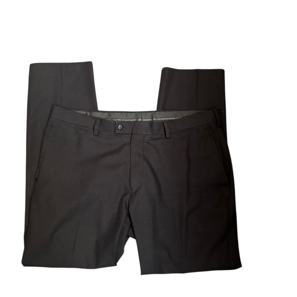 NORDSTROM RACK Suit Separates Black Suit Pants Size 40X32 Flat Front Business - Picture 9 of 11
